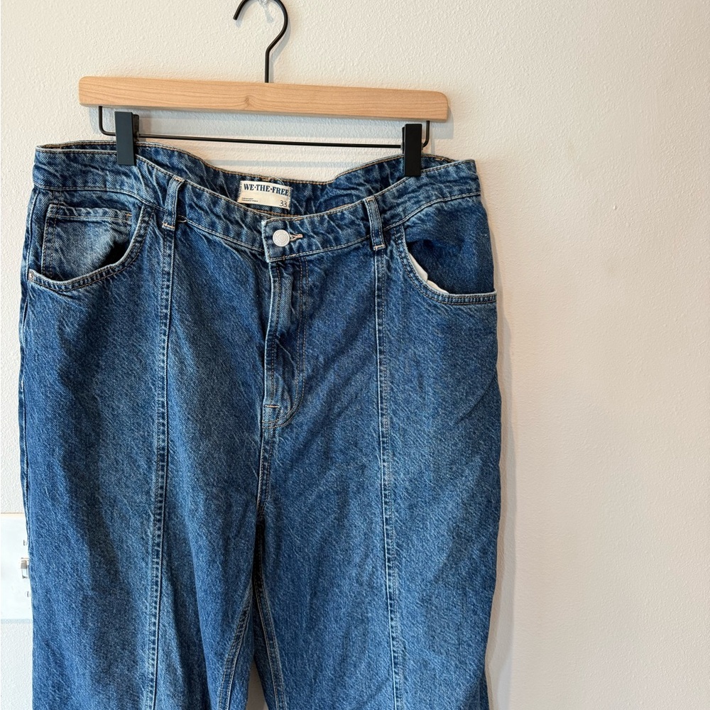 We The Free Classic Blue Boyfriend Jeans